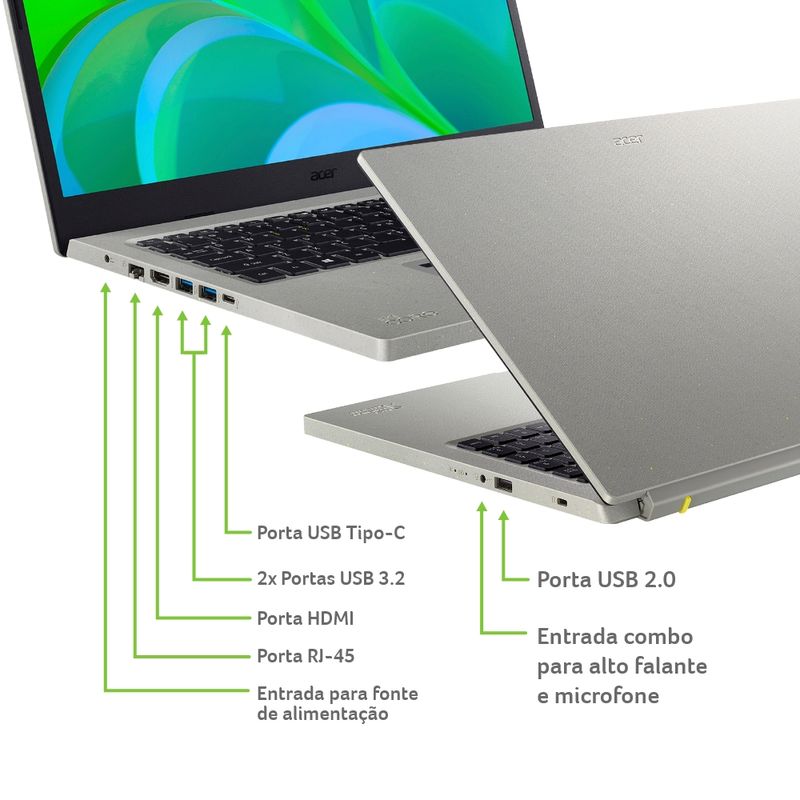 Notebook sustentável da Acer, Aspire Vero chega ao Brasil - Sing