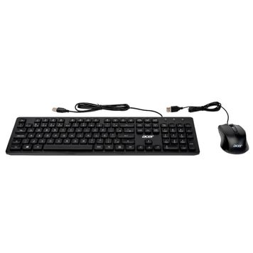 Kit Acer Teclado + Mouse Office Com Cabo OCC300
