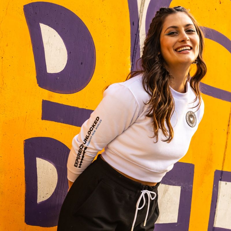 Blusa-Cropped-Feminina-Experience-Unlocked-Branca