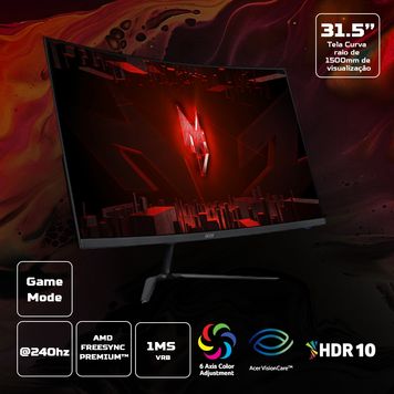 Monitor Acer Gamer Nitro 31.5"