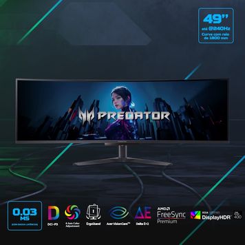 Monitor Gamer Predator 49”