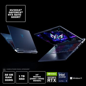 Notebook Gamer Predator Helios Neo 16 AI